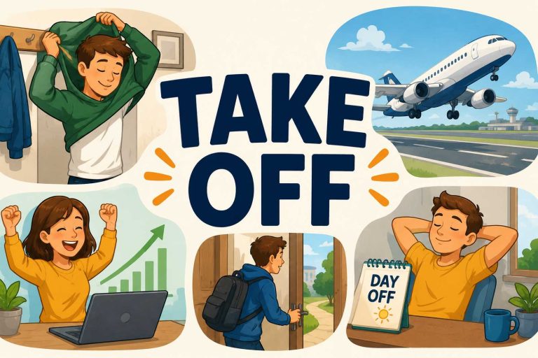 Take Off Phrasal Verb