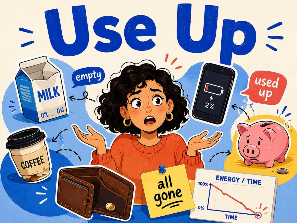 Use Up Phrasal Verb